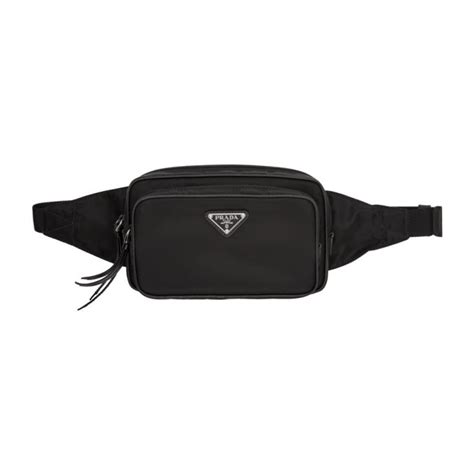 prada black front pocket belt bag|prada belt bag women's.